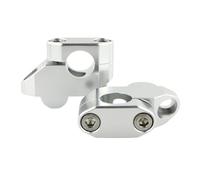 Motorcycle Handlebar Riser Clamps For SUZUKI For DR250 1982-1989 For DR350 1990-1998 For DR600 1988-1991 22mm 7/8" Handlebar Riser HandlebarClamp Risers(Silver)