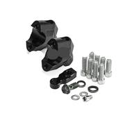 Motorcycle Handlebar Riser For CFMOTO 800MT 800 MT CF Handlebar Risers Clamp Extension Adapter Handle Bar Lift Pad 3CM Brake Hose(Black)