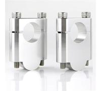 Motorcycle Handlebar Riser For For CB300R 2019-2024 Heighten Extend Handle Bar Mount Clamp Adapter Handlebar Height Spacer Kit(Silver,30mm)