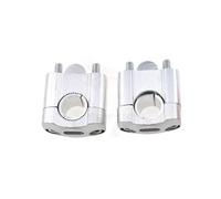 Motorcycle Handlebar Riser For Motorcycle Handlebar Risers Adapter 7/8" Motorbike 22mm 28mm 1 Pair Motorcycle Handlebar Clamp Off Road Motorcycle Motorbike Riser(SILVER)