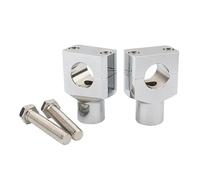 Motorcycle Handlebar Riser Motorcycle Accessories 7/8" 1" Handlebar Riser Clamp Aluminum 22mm 25mm Handlebars For Vulcan 900 For Classic Motorbike Riser(25mm Chrome)