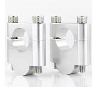 Motorcycle Handlebar Riser Mounting Clamps 22mm For Yamaha WR400F WR250F WR250R XT250 XT225 XT350 XT600(Silver Riser 30mm)