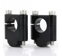Motorcycle Handlebar Riser Mounting Clamps 22mm For Yamaha WR400F WR250F WR250R XT250 XT225 XT350 XT600(Black Riser 30mm)