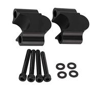 Motorcycle Handlebar Riser, Universal Aluminum Alloy Motorbike Handlebar Handbar Riser 7/8'' 22mm Motorcycle Handle Hand Bar Bars Rising Clamp Back Move Mount Adapter (Black)