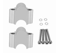 Motorcycle Handlebar Riser, Universal Aluminum Alloy Motorbike Handlebar Handbar Riser 7/8'' 22mm Motorcycle Handle Hand Bar Bars Rising Clamp Back Move Mount Adapter (Electroplate)
