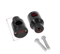 Motorcycle Handlebar Riser Up Bracket Clamp Kit 22MM 25MM Compatible With 1 Inch 7/8 Inch Handle Bars Universal Black(Black 25mm)