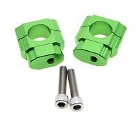 Motorcycle Handlebar Risers 22mm 28mm Motorcycle Handlebar Riser Bar Mount Handle Clamp(28mm Green)