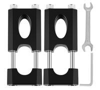 Motorcycle Handlebar Risers 2Pcs Bike Handlebar Risers 7/8inch Mount Clamp Aluminium Alloy Riser for Dirt Pit