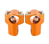 Motorcycle Handlebar Risers 52mm Handlebar Clamp Risers Bar Mount(Orange)