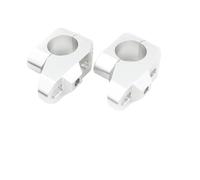Motorcycle Handlebar Risers Clamp Mounting For Yamaha XV 1600 For Road For Star XV1700 For V-Star 1100 25.4mm 1" Handlebar Riser Back Moved Up Mounting Aluminum(Silver)
