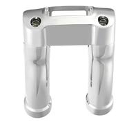 Motorcycle handlebar risers Compatible With Breakout FXBR 2023 For Breakout 114 FXBRS 2018 2019 2020 For Breakout FXBR 2018 2019 4" Tall Handlebar Riser Clamp 1.25" Bar(Silver)