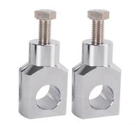 Motorcycle Handlebar Risers For 28GC Universally Handlebar Risers Mount Handle Clamp 25mm 1'' Adapter 1 Pair Motorcycle(Silver)