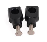 Motorcycle Handlebar Risers For 28GC Universally Handlebar Risers Mount Handle Clamp 25mm 1'' Adapter 1 Pair Motorcycle(Black)