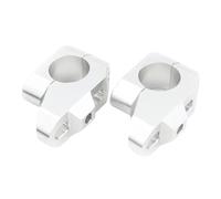 Motorcycle Handlebar Risers For Aprilia For Dorsoduro 1200 2011 2012 2013 2014 2015 2016-2021 28mm 1 1/8" Off-set Handlebar Back Moved Up Riser CNC Aluminum(Silver)