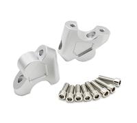 Motorcycle Handlebar Risers For BMW For R1200GS For R1250GS 2013-2023 Handle Bar Kit 32mm Handlebar Riser Handle Bar Clamp Riser (Color : Silver)