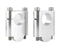 Motorcycle Handlebar Risers For Can-Am DS450 Arctic Cat1000 Thundercat DVX400 Motorcycle 7/8" 22mm Handlebar Risers Clamps(Silver Riser 40mm)