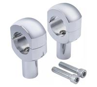 Motorcycle Handlebar Risers For Kawasaki 2" Bars Motorcycle 3.5" Rise Handlebar Riser Aluminum Alloy Bar Risers(Chrome)