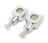 Motorcycle Handlebar Risers For Suzuki 1 Pair Universal Handlebar Riser Kit Mounting Clip Aluminum Motorcycle 22mm 25mm Handleb(25mm Chrome)