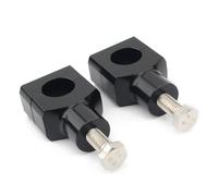 Motorcycle Handlebar Risers For Suzuki 1 Pair Universal Handlebar Riser Kit Mounting Clip Aluminum Motorcycle 22mm 25mm Handleb(22mm Black)