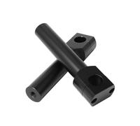 Motorcycle Handlebar Risers For Suzuki Universal 22MM 25MM Motorcycle Handlebar Risers Mount Clamp Adaptor Aluminum(Flat 22MM Black)