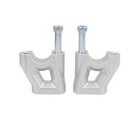 Motorcycle Handlebar Risers For Tiger 800 XC/XCX/XCA Motorcycle Silver Handlebar Riser Move Back Clamp Mount Vibration Damping