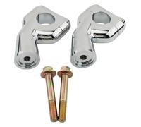 Motorcycle Handlebar Risers For Triumph For Bobber For T100 T120 For Speed For Twin Motorcycle Handlebar Bar Riser Clamps Adapter Raise The Handlebars Risers(Silver)