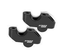 Motorcycle Handlebar Risers For Triumph Speed 400 Scrambler 400X 2024 2025 Premium Pull-Back Handle Bar Increasing Height Clamp Mount 1 pair (Speed400)