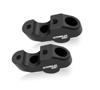 Motorcycle Handlebar Risers for Triumph Speed 400 Scrambler 400X 2024 2025 Premium Pull-Back Handle Bar Increasing Height Clamp Mount 1 Pair (Scrambler400X)