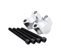 Motorcycle Handlebar Risers Motorcycle 22mm 7/8" Handlebar Riser Bar Mount Handle Clamp For Z900 For Z1000ABS For Z800ABS For Z800 Motorbike Riser(22mm Silver)