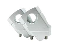Motorcycle Handlebar Risers Motorcycle Handlebar Riser 22mm Bar Mount Handle Clamp For BMW For R850R For F800ST Motorcycle Accessories Motorbike Riser(22mm Silver)