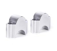 Motorcycle Handlebar Risers Motorcycle Handlebar Riser Bar Mount Handle Clamp For Suzuki For BAG101 28mm 1 1/8" One Pair Motorcycle Accessories Motorbike Riser(Silver)