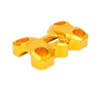 Motorcycle Handlebar Risers Mount Clamps For PCX160 For PCX150 For PCX125 Motorcycle Handle Pressing Code Handlebar Riser Fixing Compression Block Expand Mount Bracket(Gold)