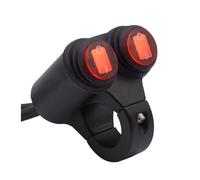 Motorcycle Handlebar Switch 1pc Universal 12v Motorcycle Button 7/8'' Handlebar Headlight Button Spot Light ON -OFF For Any Motorcycle And ATVS