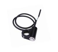 Motorcycle Handlebar Switch 22mm Push Button Model B Blue Ray for Brake Fog Lights ON/OFF Mount(Type A self-reset button)