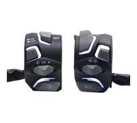 Motorcycle Handlebar Switch 7/8 Inch 22mm Universal Headlight Turn Horn Start Kill Button With LED Compatible With Most Motorcycle Models(Z2747-White)