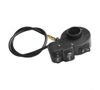 Motorcycle Handlebar Switch 7/8 Inch 3in1 Control For Headlight Turn Signal for horn Button Dirt Bike for atv Scooter 12V 7 Pin 35cm Wire