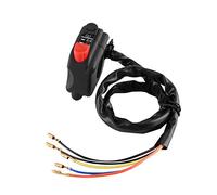 Motorcycle Handlebar Switch, 7/8" Universal Mount, On/Off Start Stop Button Control