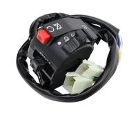 Motorcycle Handlebar Switch Assembly Multi-function Left Turn Signal Horn Start Choke Starter Switch Compatible with 7/8" 22mm ATV/Quad(With air door)