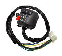 Motorcycle Handlebar Switch Assembly Multi-function Left Turn Signal Horn Start Choke Starter Switch For 7/8" 22mm ATV/Quad Motorcycle Handlebar Mount On Off Switch