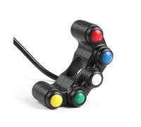 Motorcycle HandleBar Switch Control button 12V Motorcycle Switches 7/8" 22mm Handlebar Mount Headlight Turn Signal Fog Lights Horn ON OFF Start Kill Switch