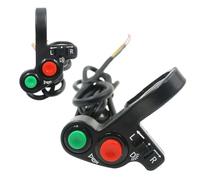 Motorcycle Handlebar Switch Electric Bike Scooter Horn Turn Signals On Off Button Light Switch Compatible With Chopper Cafe Racer O(2pcs)