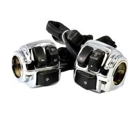Motorcycle Handlebar Switch Headlight Turn Horn Gear Control Button Switch SOFTAIL SPORTSTER V-ROD 2096 2012 8K1927225B 1G724-97012(Chrome)