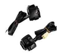 Motorcycle Handlebar Switches Control Kit 25mm 1 Inch Wiring Harness Compatible With Sportster Softail VROD 1996 To 2012(Black ControlSwitch)