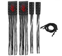 motorcycle handlebar tassels + Universal 2 Leather Motorcycle Handlebar Tassel Fringe Handlebar Lever Cover For Victory Cruiser Replacement Accessory Part