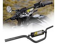 Motorcycle Handlebars Aluminum 7/8 Motorcycle Handlebars with Foam Pad for Motocross CRF YZF KXF KLX RMZ DRZ PitBike Dirt Bike and ebike (Black)
