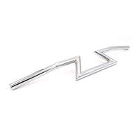 Motorcycle Handlebars,Motorbike Handlebar 1" 25mm Motocross Motorcycle Universal Drag Handlebars Z Bars For Harley Cruiser Custom Touring For Chopper Bobber Moto Grips(Silver)
