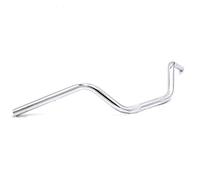 Motorcycle Handlebars,Motorbike Handlebar 7/8" 22mm Motorcycle Handlebar Aluminum Handle Vintage Moto Scooter Retro Black Anti-rust Accessories(Silver)