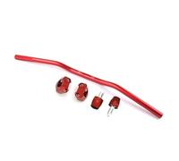 Motorcycle Handlebars,Motorbike Handlebar 7/8'' Universal Aluminum Alloy Motorcycle Handlebars 22mm Dirt Handle Bar(Red kits)