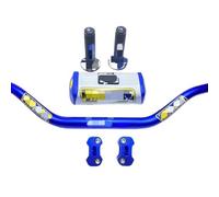 Motorcycle Handlebars,Motorbike Handlebar Handlebar For PRO Taper Pack Bar 1-1/8" Handle bar Pads Grips Pit Pro Racing Dirt Bike Motorcycle CNC 28.5mm Adapter(4Piece-A-Blue-PRO)