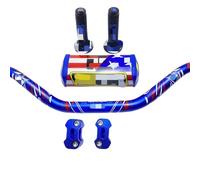 Motorcycle Handlebars,Motorbike Handlebar Handlebar For PRO Taper Pack Bar 1-1/8" Handle bar Pads Grips Pit Pro Racing Dirt Bike Motorcycle CNC 28.5mm Adapter(4Piece-B-Blue-GE)
